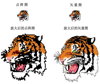 點(diǎn)陣圖與矢量圖的兩個(gè)文件的區(qū)別（請(qǐng)注意細(xì)節(jié)部分）